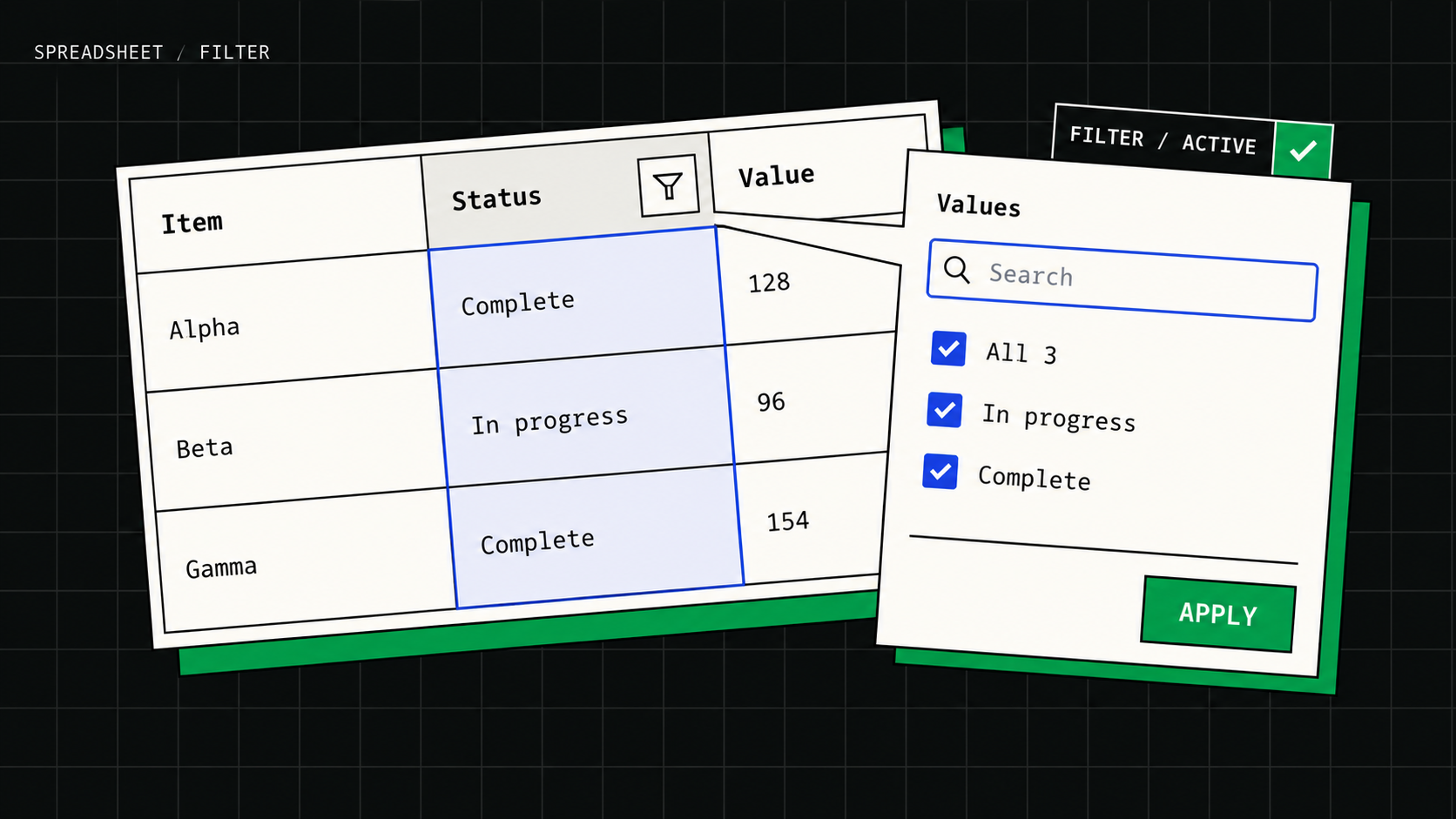 ShiftTable Spreadsheet 工作区，正在筛选网页表格数据